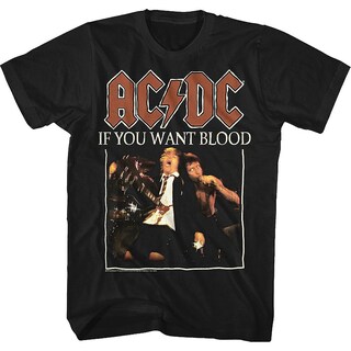 Foto 1 | Foto 1 | Camiseta Rockinstone If You Want Blood Acdc 100% Algodón - Venta Internacional.