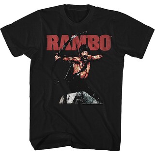 Foto 1 | Foto 1 | Camiseta Rockinstone Black Bow And Arrow Rambo 180 G/m² - Venta Internacional.