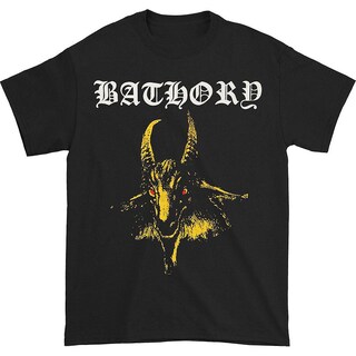 Foto 1 | Foto 1 | Camiseta Bathory Yellow Goat Para Hombre Rockinstone 100% Algodón - Venta Internacional.