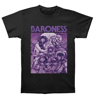 Foto 1 | Foto 1 | Camiseta Rockinstone Baroness, Funda Morada, 180 G/m², 100% Algodón - Venta Internacional.