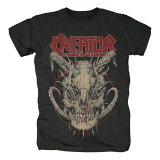 Foto 1 | Foto 1 | Camiseta Kreator Skull Horns Rockinstone 180 G/m², 100% Algodón - Venta Internacional.