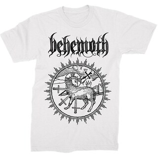 Foto 1 | Foto 1 | Camiseta Rockinstone Behemoth Lamb Sigil, Color Blanco, 180 G/m², Algodón - Venta Internacional.