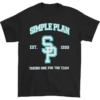 Camiseta Rockinstone Simple Plan College 100% Algodón - Venta Internacional