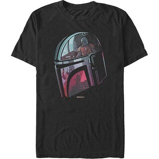 Foto 1 | Foto 1 | Camiseta Rockinstone Mandalorian Helmet Reflection Star Wars - Venta Internacional.
