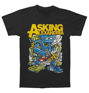 Foto 1 | Foto 1 | Camiseta Rockinstone Preguntando A Alexandria Packaged Killer Robot - Venta Internacional.