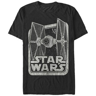 Foto 1 | Foto 1 | Camiseta Rockinstone En Blanco Y Negro Star Wars Tie Fighter - Venta Internacional.