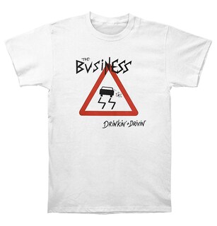 Foto 1 | Foto 1 | Camiseta Rockinstone Business Drinkin + Drivin Blanca - Venta Internacional.