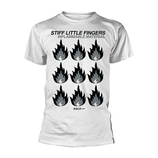 Foto 1 | Foto 1 | Camiseta Rockinstone Stiff Little Fingers, Material Inflamable - Venta Internacional.
