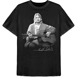 Foto 1 | Foto 1 | Camiseta Rockinstone Nirvana Guitar Live Photo 180 G/m² - Venta Internacional.