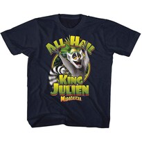 Camiseta Rockinstone Madagascar King Julien Para Jóvenes - Venta Internacional.