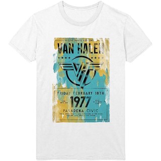 Foto 1 | Foto 1 | Camiseta Rockinstone Van Halen Pasadena '77 180 G/m² - Venta Internacional.