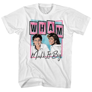 Foto 1 | Foto 1 | Camiseta Wham! Carátula De Álbum Make It Big Pastel Para Hombre - Venta Internacional.