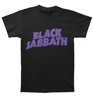 Foto 1 | Foto 1 | Camiseta Rockinstone Black Sabbath Con Logo Morado, 180 G/m², Algodón - Venta Internacional.