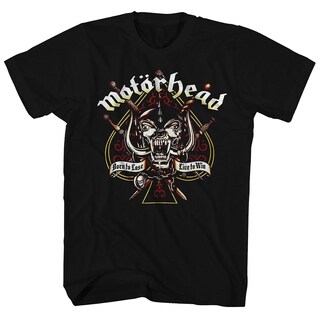 Foto 1 | Foto 1 | Camiseta Rockinstone Motorhead Con El Logotipo De Sword & Spade Para Hombre - Venta Internacional.