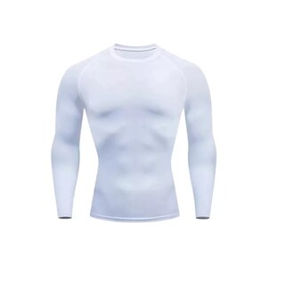 Foto 1 | Foto 1 | Playera Licra Deportiva Secado Rápido De Compresión G Eo Safe Imports Esi-14384 Blanco