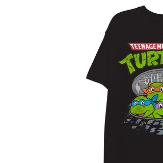 Foto 6 | Foto 6 | Camiseta Teenage Mutant Ninja Turtles Sewer Group Para Hombre, Negra, Talla S - Venta Internacional.
