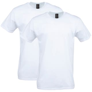 Foto 1 | Foto 1 | Camiseta Gildan G64000 Blanca para Hombre Paquete de 2 - Venta Internacional