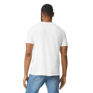 Foto 4 | Foto 4 | Camiseta Gildan G64000 Blanca para Hombre Paquete de 2 - Venta Internacional