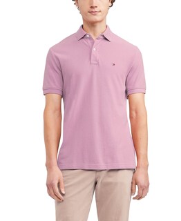 Foto 1 | Foto 1 | Polo Tommy Hilfiger De Manga Corta, Corte Regular, Rosa - Venta Internacional.