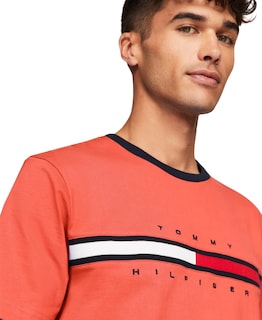Foto 3 | Foto 3 | Camiseta Tommy Hilfiger De Manga Corta Con Estampado De Rayas Exclusivas Para Hombre - Venta Internacional.