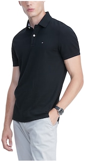 Foto 1 | Foto 1 | Polo Tommy Hilfiger De Manga Corta Para Hombre Dark Sable - Venta Internacional.
