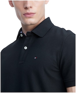 Foto 3 | Foto 3 | Polo Tommy Hilfiger De Manga Corta Para Hombre Dark Sable - Venta Internacional.