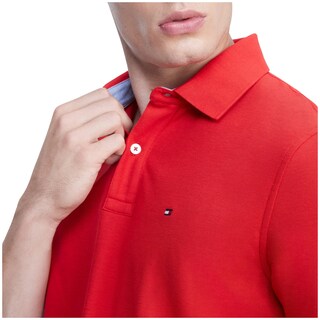 Foto 3 | Foto 3 | Polo Tommy Hilfiger De Manga Corta Para Hombre Rojo Talla L - Venta Internacional.