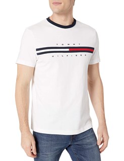 Foto 1 | Foto 1 | Camiseta Tommy Hilfiger De Manga Corta Con Cuello Redondo Y Logotipo Para Hombre - Venta Internacional.