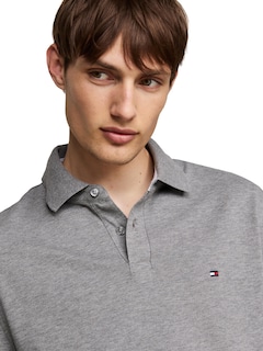 Foto 2 | Foto 2 | Polo Tommy Hilfiger De Manga Larga Para Hombre, Corte Regular, Gris - Venta Internacional.