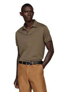 Foto 1 | Foto 1 | Polo Tommy Hilfiger De Algodón Líquido, Color Verde Militar Regular - Venta Internacional.