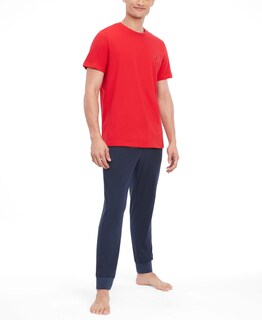 Foto 4 | Foto 4 | Camiseta De Pijama Con Cuello Redondo Con La Bandera De Tommy Hilfiger Para Hombre - Venta Internacional.