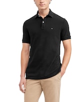 Polo Tommy Hilfiger Regular Fit Para Hombre - Negro - Venta Internacional.