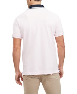 Foto 2 | Foto 2 | Polo Tommy Hilfiger De Algodón Con Estampado De Piqué Con La Bandera Rosa - Venta Internacional.