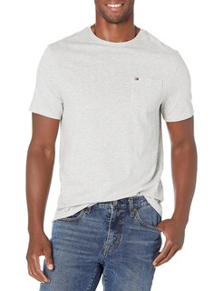 Foto 1 | Foto 1 | Camiseta Tommy Hilfiger Para Hombre, Cuello Redondo, Bolsillo, Gris Claro, 2xl - Venta Internacional.