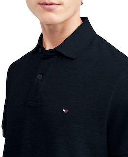 Foto 3 | Foto 3 | Polo Tommy Hilfiger, Corte Clásico, Azul Marino, Jaspeado - Venta Internacional.