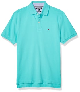 Foto 2 | Foto 2 | Polo Tommy Hilfiger Classic Fit Para Hombre, Color Turquesa, Talla M - Venta Internacional.