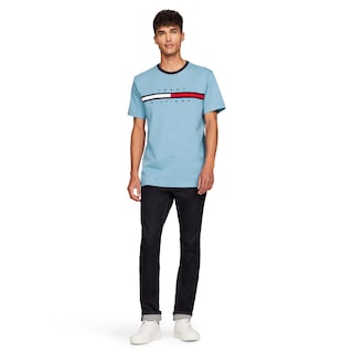 Foto 3 | Foto 3 | Camiseta Tommy Hilfiger De Manga Corta Con Estampado De Rayas Exclusivas Para Hombre - Venta Internacional.