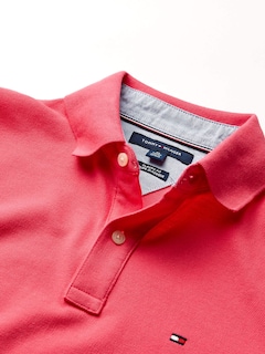Foto 3 | Foto 3 | Polo Tommy Hilfiger Para Hombre, Corte Clásico, Con Sorbete De Frambuesa - Venta Internacional.