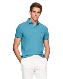 Foto 1 | Foto 1 | Polo Tommy Hilfiger 1985 Slim De Manga Corta Para Hombre - Venta Internacional.