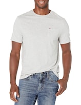 Camiseta Tommy Hilfiger Con Cuello Redondo Y Bolsillo Gris Claro S Para Hombre - Venta Internacional.