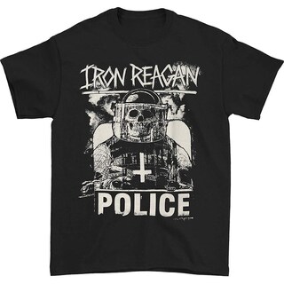 Foto 1 | Foto 1 | Camiseta Rockinstone Iron Reagan Riot Cop 180 G/m², 100% Algodón - Venta Internacional.