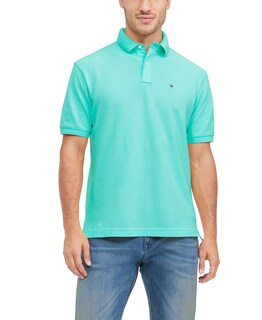 Foto 1 | Foto 1 | Polo Tommy Hilfiger Para Hombre, Corte Personalizado, Color Turquesa - Venta Internacional.