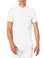 Polo Tommy Hilfiger Regular Fit Para Hombre - Blanco - Venta Internacional.