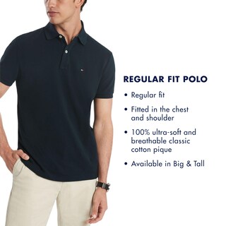Foto 4 | Foto 4 | Polo Tommy Hilfiger De Manga Corta De Algodón Piqué Azul M - Venta Internacional.