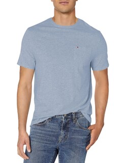 Foto 1 | Foto 1 | Camiseta Tommy Hilfiger Grande Y Alta Con Bolsillo Para Hombre - Venta Internacional.
