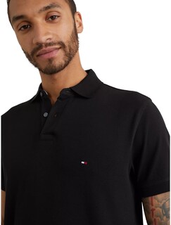 Foto 3 | Foto 3 | Polo Tommy Hilfiger Corte Regular Negro para Hombre- Venta Internacional