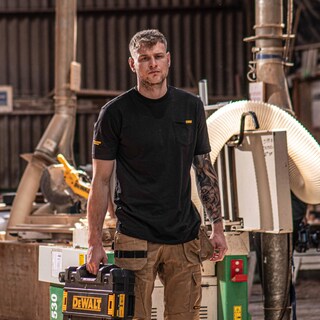 Foto 6 | Foto 6 | Camiseta Dewalt Pocket Para Hombre (negra, Talla L) 60% Algodón 40% Poliéster - Venta Internacional.