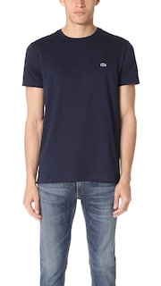 Foto 1 | Foto 1 | Camiseta Lacoste De Algodón Pima De Manga Corta Con Cuello Redondo Para Hombre - Venta Internacional.