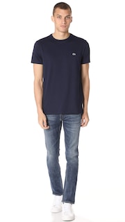 Foto 3 | Foto 3 | Camiseta Lacoste De Algodón Pima De Manga Corta Con Cuello Redondo Para Hombre - Venta Internacional.