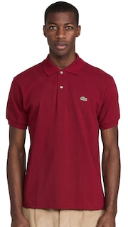Foto 1 | Foto 1 | Polo Lacoste Classic Chine L.12.12 Para Hombre Rojo Burdeos - Venta Internacional.